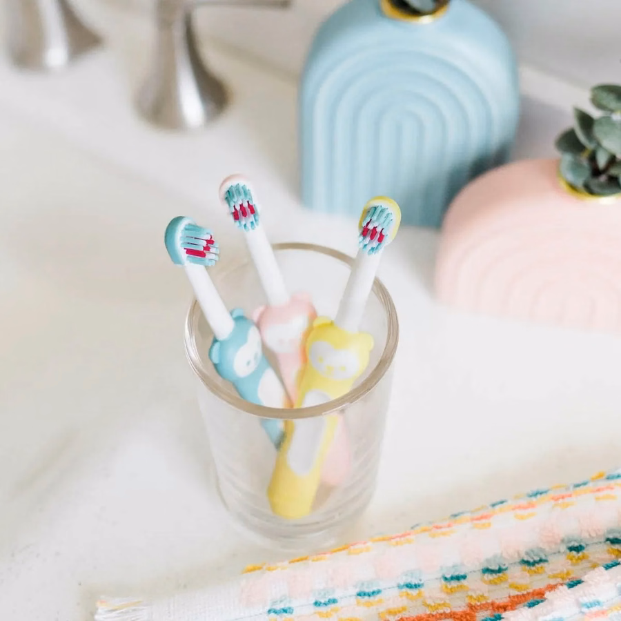 Lernset fürs Zähneputzen – Babyzahnbürsten ab 5 Monaten, 2er-Set